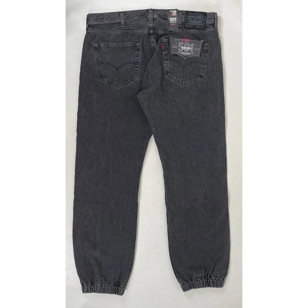 Levi's 501 Stretch Joggers Premium Denim Jeans Pants Dark Men's Size 38 x 32 NWT